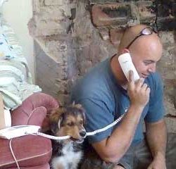 Rusty Rusty on the phone